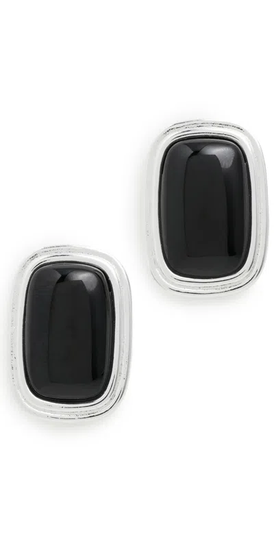 Heaven Mayhem Ribbon Earrings Silver