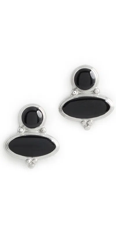 Heaven Mayhem Romy Earrings Silver/black