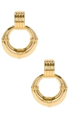 Heaven Mayhem Rosa Drop Earrings In 18k Gold Plated In Gold