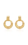 Heaven Mayhem Rosa Drop Earrings In 18k Gold Plated In Gold