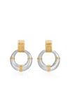 Heaven Mayhem Rosa Gold-plated Earring In Silver