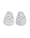 Heaven Mayhem Shell Drop Earrings In Silver