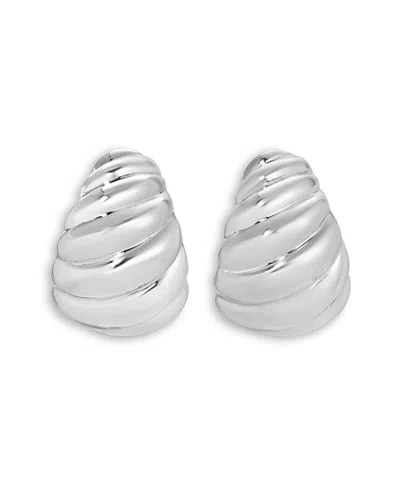 Heaven Mayhem Shell Drop Earrings In Silver