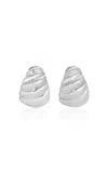 Heaven Mayhem Shell Silver-plated Earrings In Metallic