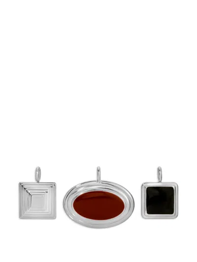 Heaven Mayhem Solene Choker And Charm Set In Silver