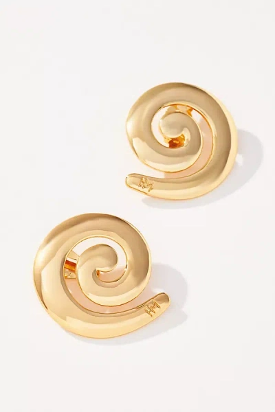 Heaven Mayhem Spiral Earrings In Gold