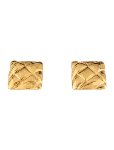 Pre-owned Heaven Mayhem Square Stud Earrings In Multicolor