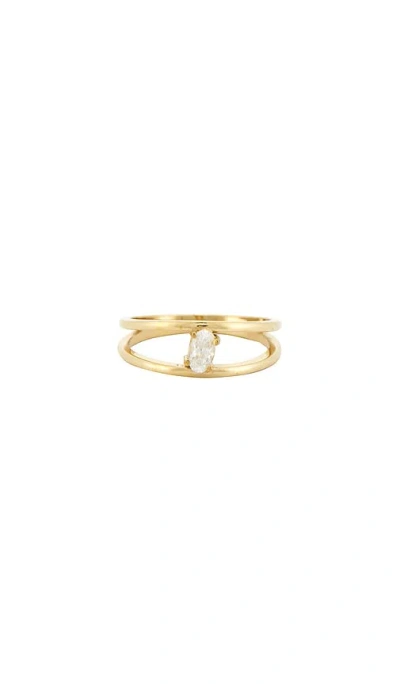 Heaven Mayhem Suri Ring In Gold & White