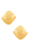 Heaven Mayhem Tabi Earrings In Metallic Gold