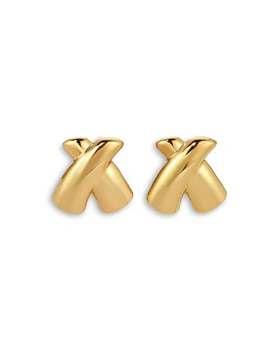 Heaven Mayhem Tower Drop Earrings In 18k Gold Plated