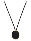 Heaven Mayhem Valentina Round-pendant Necklace In Black