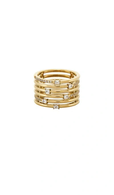 Heaven Mayhem Whimsey Ring In Gold & White
