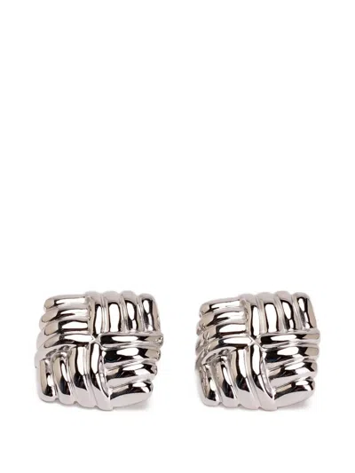 Heaven Mayhem Wind Stud Earrings In White