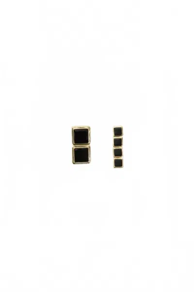 Heaven Mayhem Women's Archer Drop Earrings In Gold/black