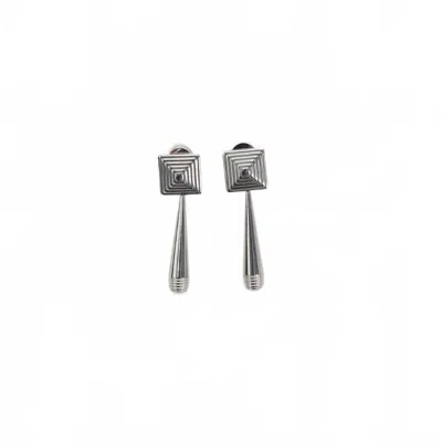 Heaven Mayhem Women's Iris Earrings In Silver In Black