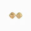 Heaven Mayhem Womens Tabi 18ct Yellow-gold Plated Brass Stud Earrings In Gold