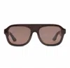 Heaven Mayhem Vittoria Aviator Sunglasses Brown In Brown
