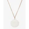Heaven Mayhem Womens Cream Aster Shell Silk Cord Necklace In Gold