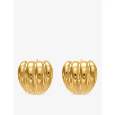 Heaven Mayhem Womens Aurelia 18ct Gold Pvd Plated Stainless-steel Earrings