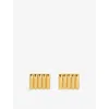 Heaven Mayhem Womens Gold/silver Clemmie Brass Stud Earrings In Multi