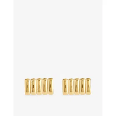 Heaven Mayhem Womens Clemmie Maxi 18ct Gold Pvd Plated Stainless-steel Earrings