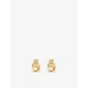 Heaven Mayhem Baby Knot Multi Row Drop Earrings In Gold