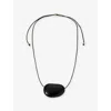 Heaven Mayhem Julia Beaded Necklace In Black / Black