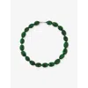 Heaven Mayhem Womens Green Isla Resin Beaded Necklace