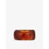 Heaven Mayhem Womens Tortoise Kaia Resin Bangle In Brown