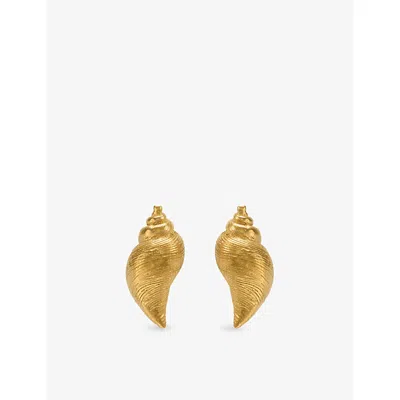 Heaven Mayhem Womens Luce 18ct Gold Pvd Plated Stainless-steel Earrings