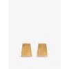 Heaven Mayhem Ribbed Earrings In Gold