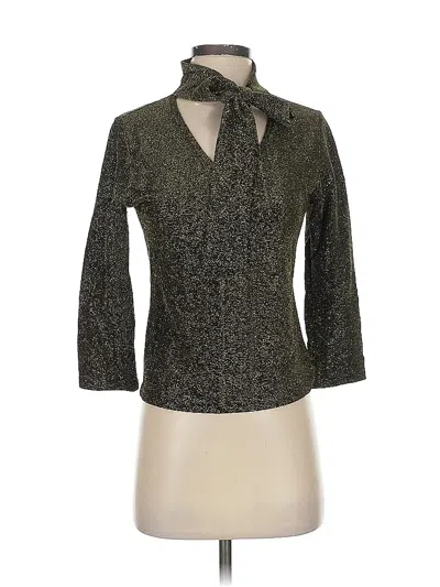 Pre-owned Heavenly 3/4 Sleeve Blouse In Gray