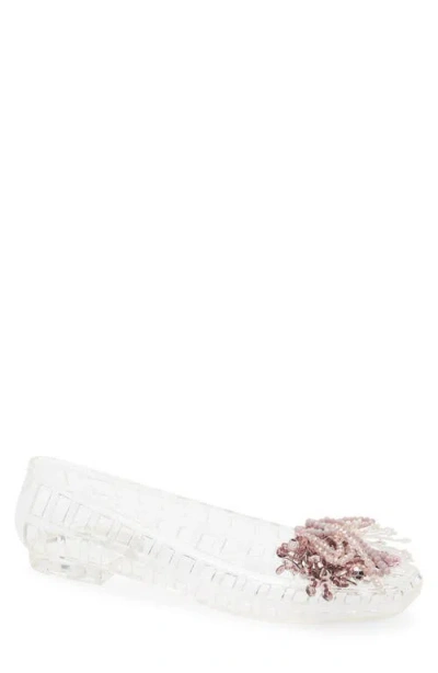 Heavenly Jelly Dazzla Jelly Ballet Flat In Transparent