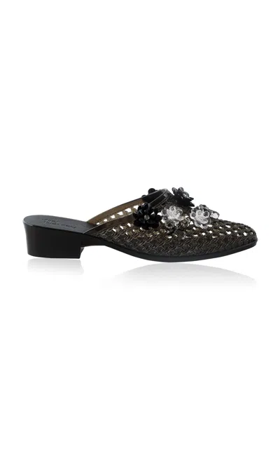 Heavenly Jelly Dulcet Embellished Jelly Mule In Black