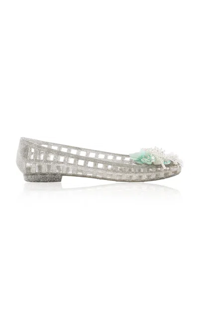 Heavenly Jelly Flutter Embellished Jelly Shoes In Multi