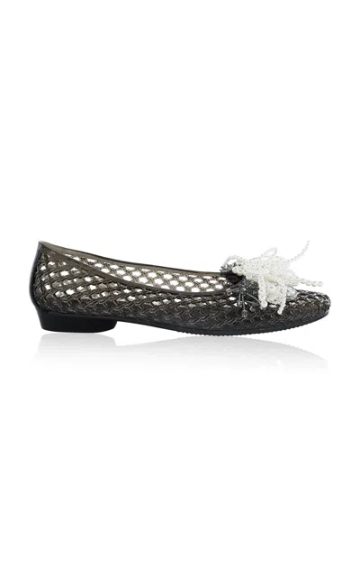 Heavenly Jelly Gleaming Embellished Jelly Shoes In Black