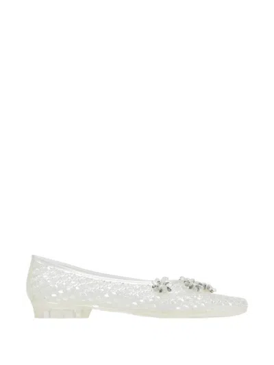 Heavenly Jelly Ivy Ballet Flats In White
