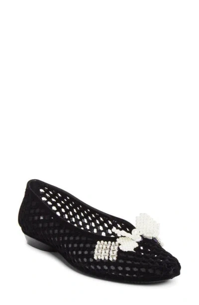Heavenly Jelly Plush Jelly Ballet Flat In Black