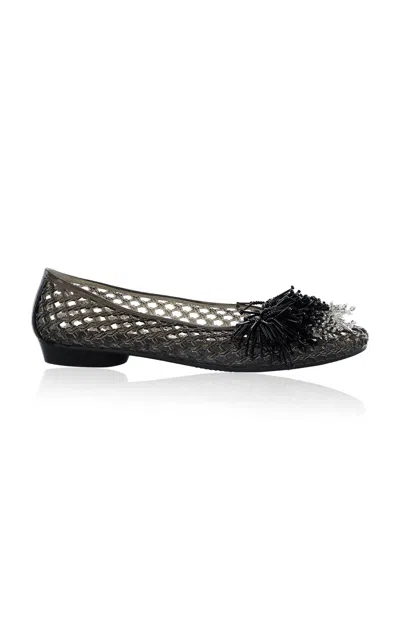 Heavenly Jelly Revel Embellished Jelly Shoes In Black