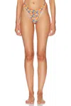 Heavy Manners High Cut Cheeky Bikini Bottom In Multi