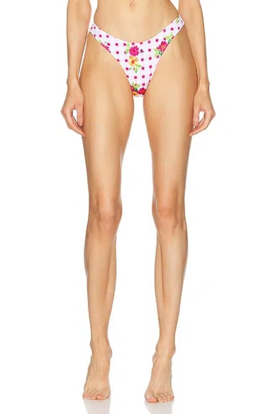 Heavy Manners High Cut Cheeky Bikini Bottom In Minetta Street