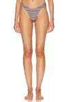 Heavy Manners High Cut Cheeky Bikini Bottom In Multi
