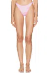 Heavy Manners High Cut Full Bikini Bottom In Pink
