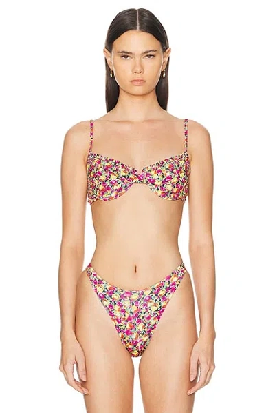 Heavy Manners Ruffle Bikini Top In East Houston