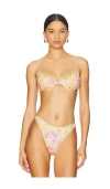 Heavy Manners Ruffled Up Underwire Bikini Top