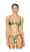 Heavy Manners Ruffled Up Underwire Bikini Top