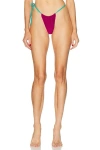 Heavy Manners Side Tie Bikini Bottom In Red