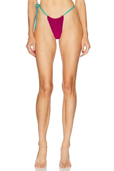 Heavy Manners Side Tie Bikini Bottom In Red