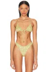 Heavy Manners Triangle Front Tie Bikini Top
