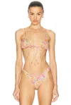 Heavy Manners Triangle Front Tie Bikini Top
